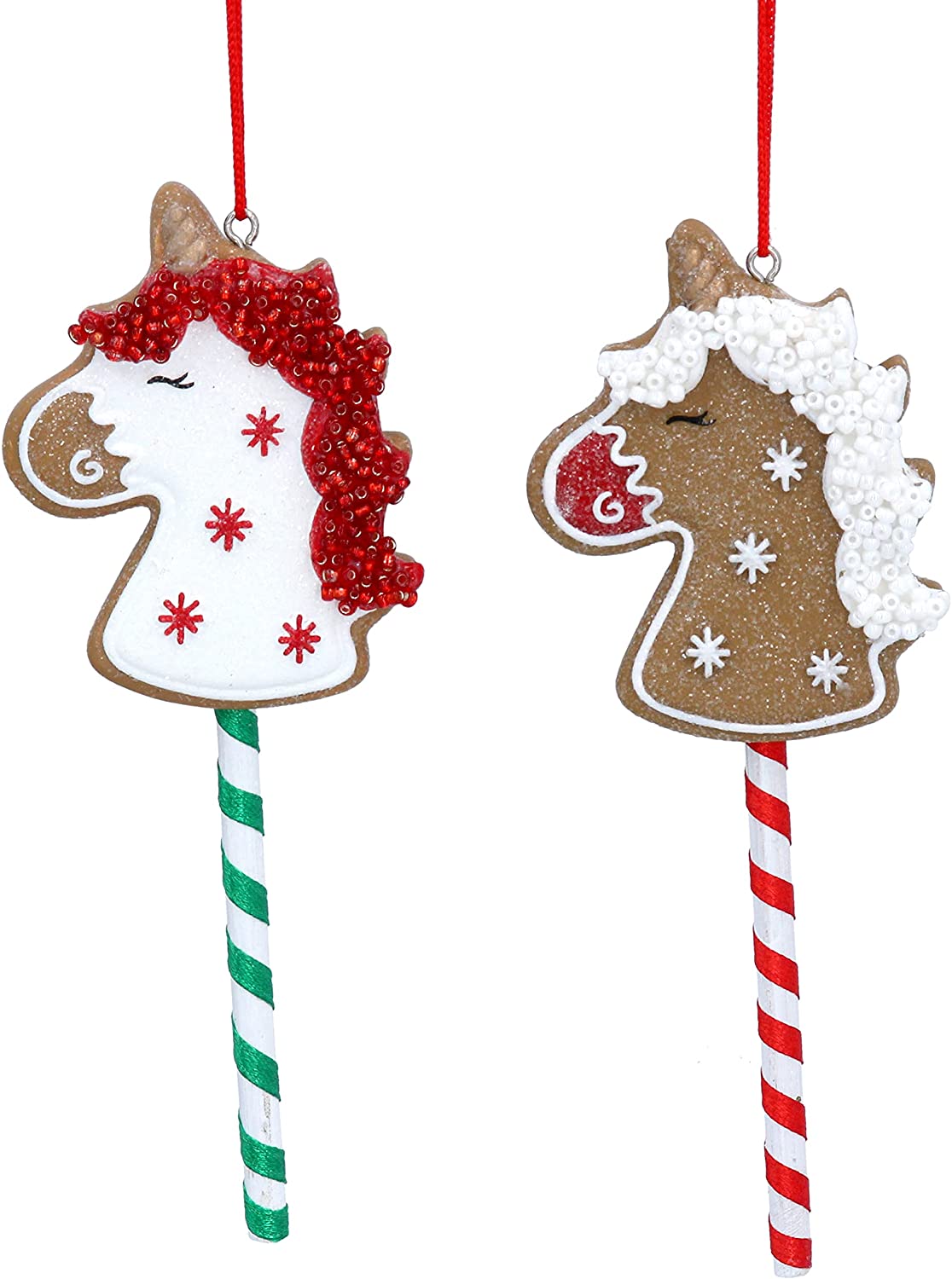 Gingerbread Themed Hobby Horse Christmas Tree Decorations
